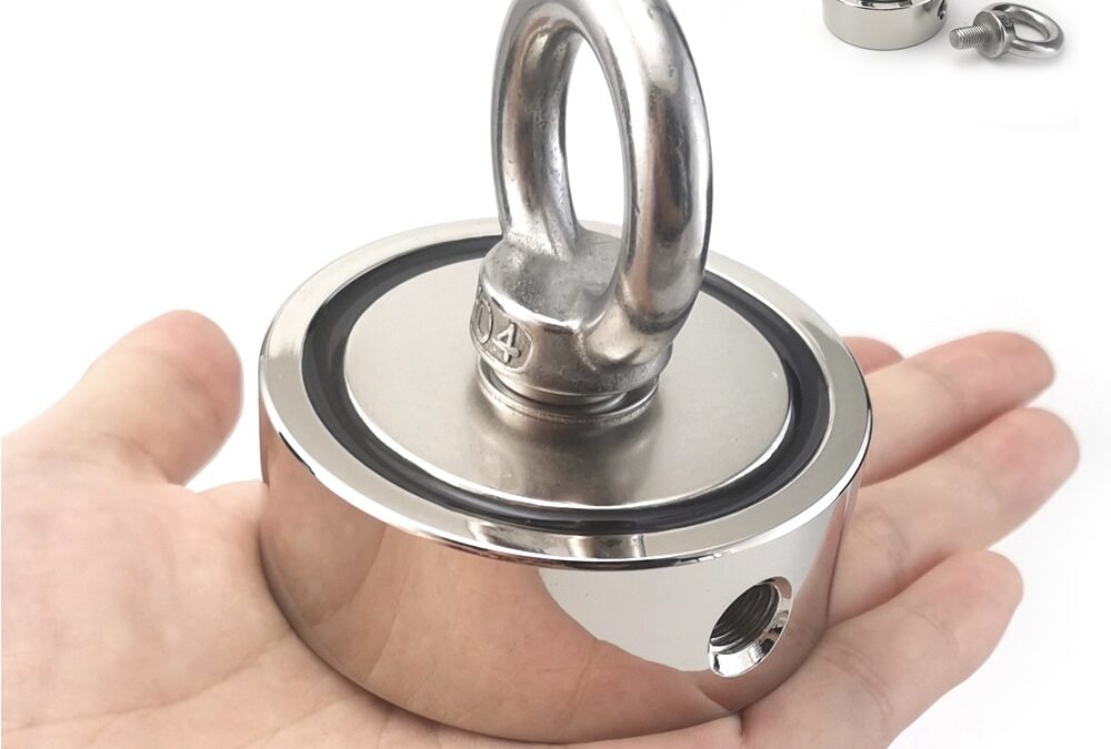 Strong Neodymium Magnet Double side D67*28mm Search magnet Hook 110KGx2 Super power Salvage Fishing magnetic Stell Cup holder