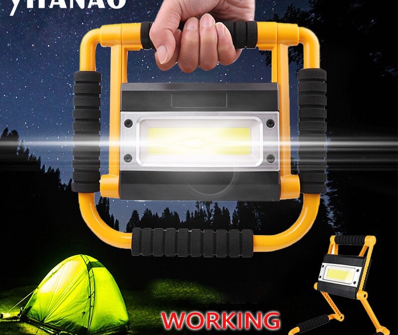 Super Bright Led Work Light USB Rechargeable Outdoor Folding Camping Lamp Portable Search Lantern COB LED Floodlight