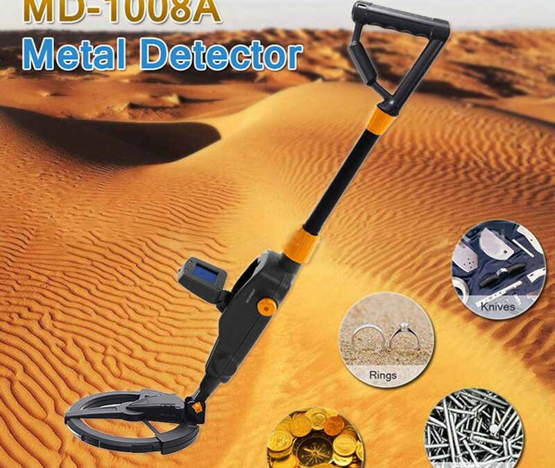 MD1008A Waterproof Metal Detector Liquid Crystal Treasure Finder Gold Detector Sensitive Search Coil Beach Underground Detection