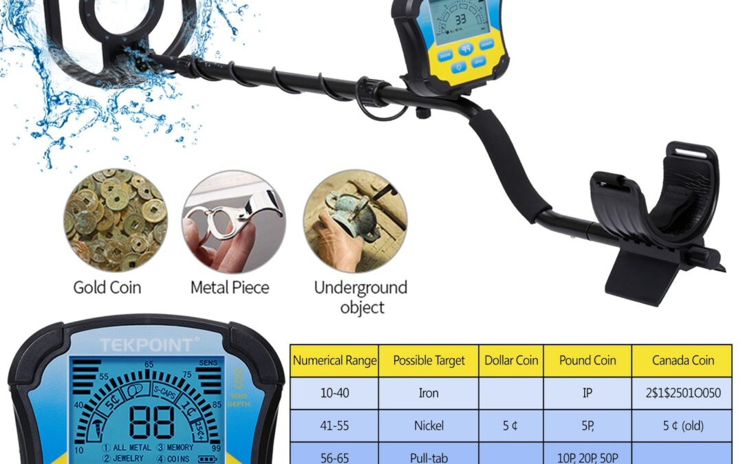 MD8030 Metal Detector Pinpointer Professional Metal Detector Treasure Hunter Gold Detector Metal Detecting Tool IP68 Search Coil