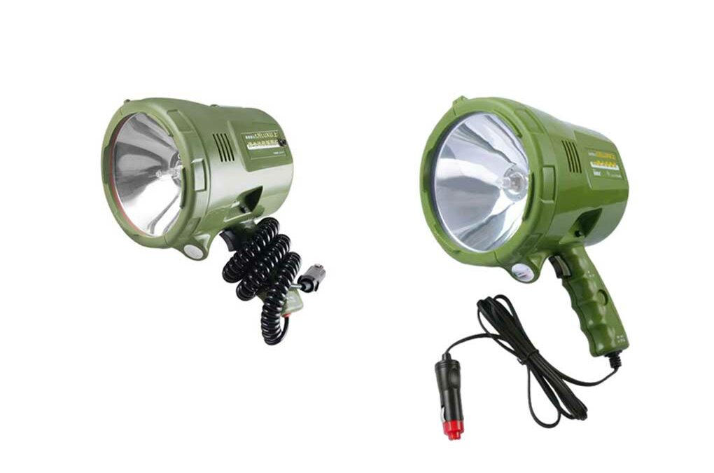 Searchlight Zoomable Portable Night Hiking Hunting Climbing Handheld Search Light Flashlight Lighting Lamp Type 1