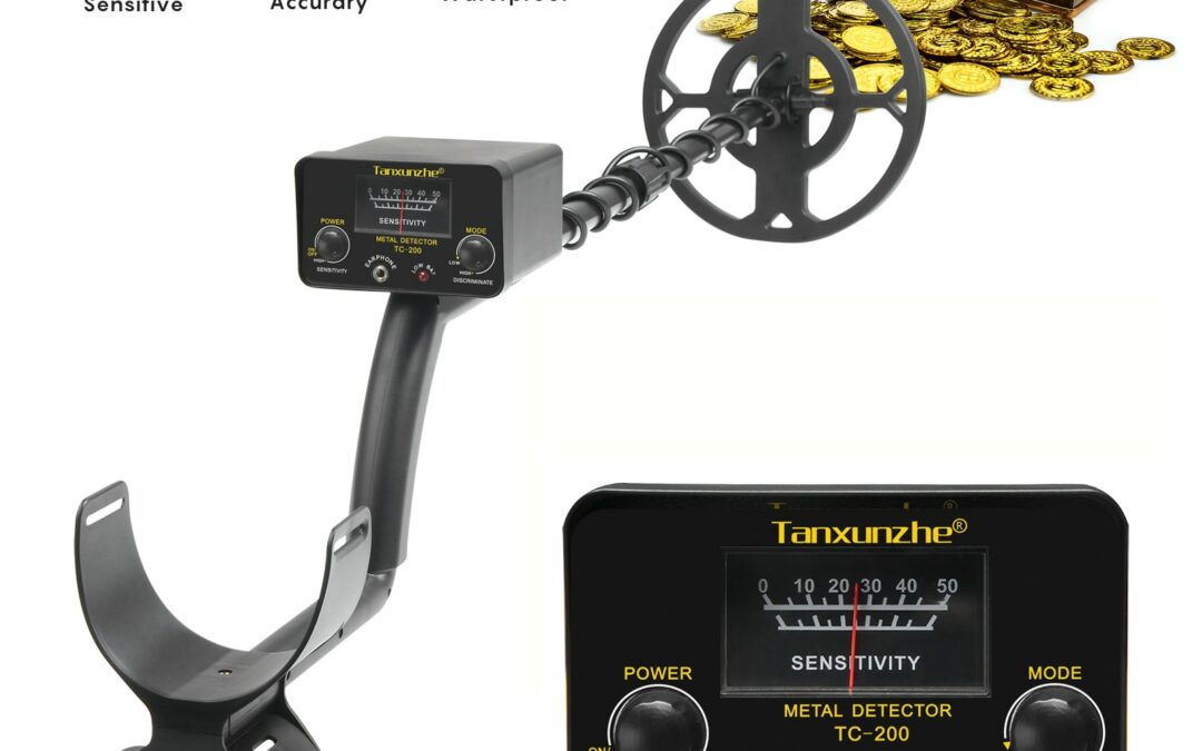 TC-200 Professional Metal Detector Pinpointer Gold Finder Machine Portable Treasure Hunter Gold Depth Waterproof Metal Detector