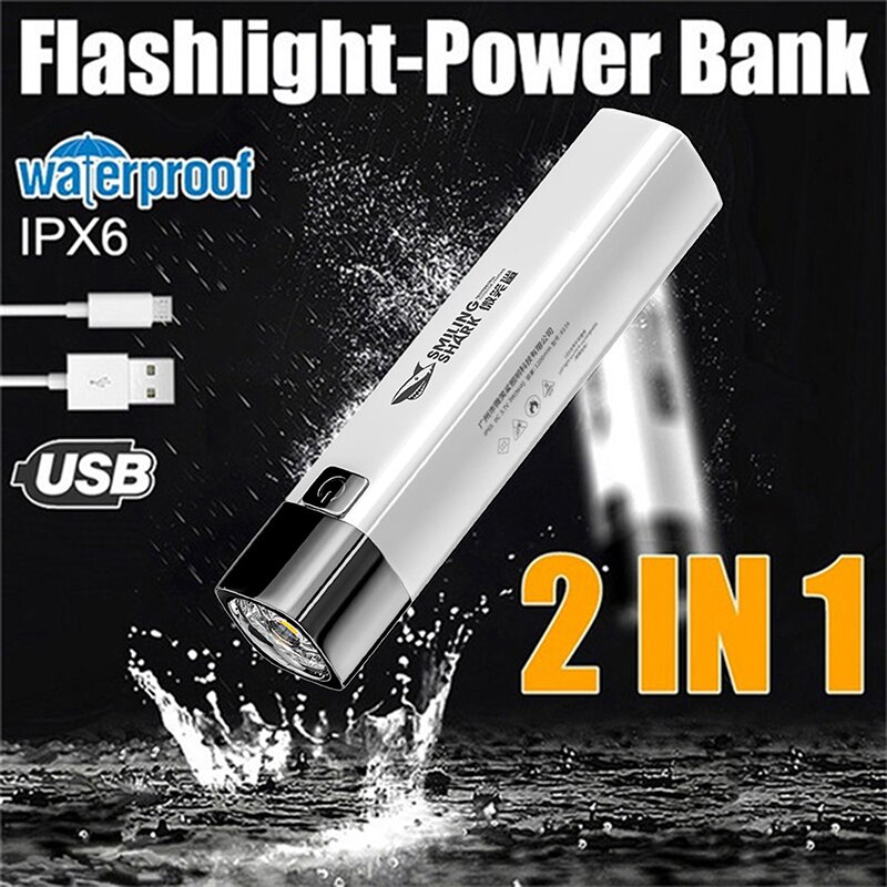 Portable USB Charging Powerful LED Lamp 2 IN 1 990000LM Ultra Bright G3 Tactical LED Flashlight Torch Light Outdoor New Hot