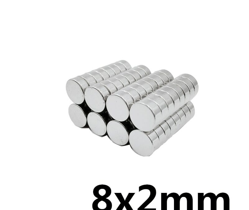 20/50/100/200/300PCS 8x2 mm Neodymium Super Strong Magnet 8mmx2mm Permanent Round Magnet 8x2mm Powerful Magnetic Disc Magnet 8*2