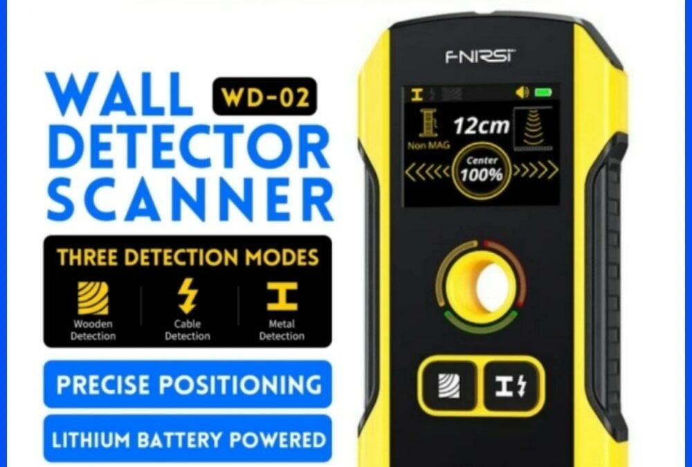 FNIRSI WD-02 Wall Detector Stud Finder New Design Positioning Hole TFT Display AC Live Cable Wires Metal Wood Stud Wall Scanner