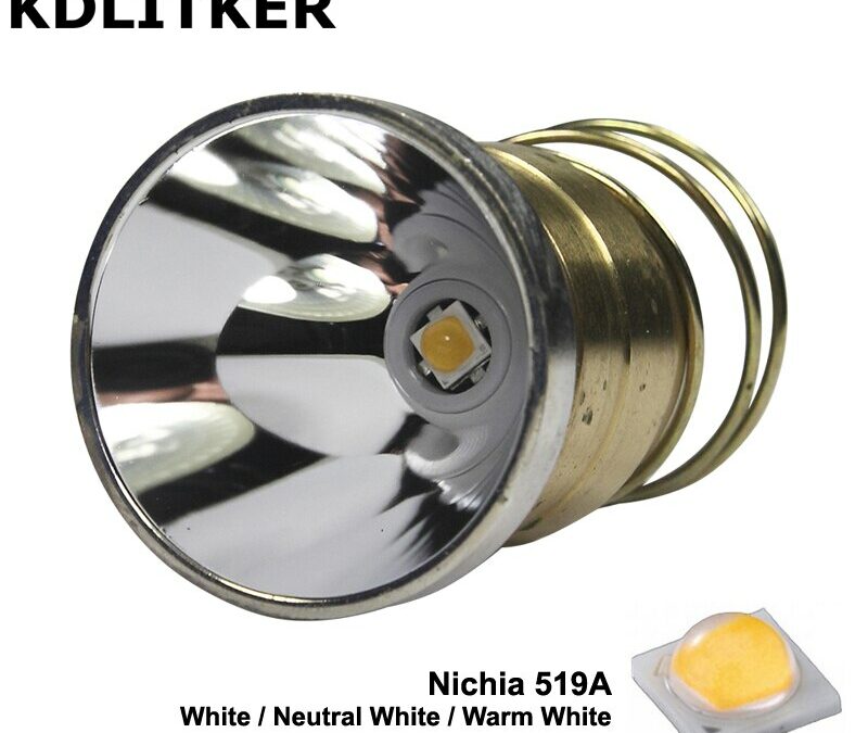 KDLITKER P6-NIC Nichia 519A 800 Lumens 3V-9V High CRI LED Drop-in Module (Dia. 26.5mm)