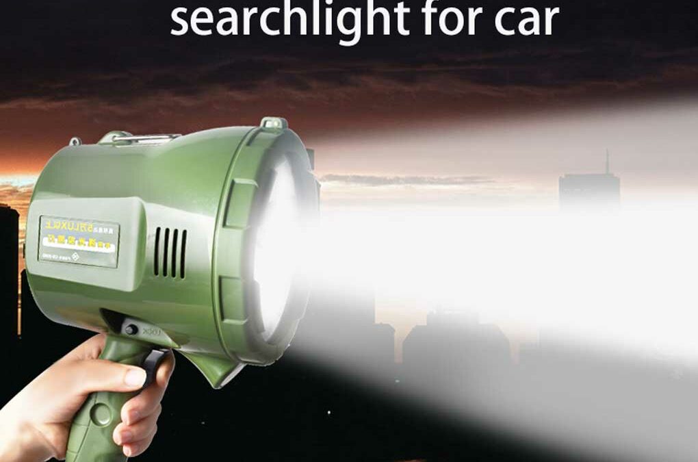 Searchlight Zoomable Portable Camping Fishing Hunting Repair Climbing Handheld Search Light Flashlight Lamp Type 1