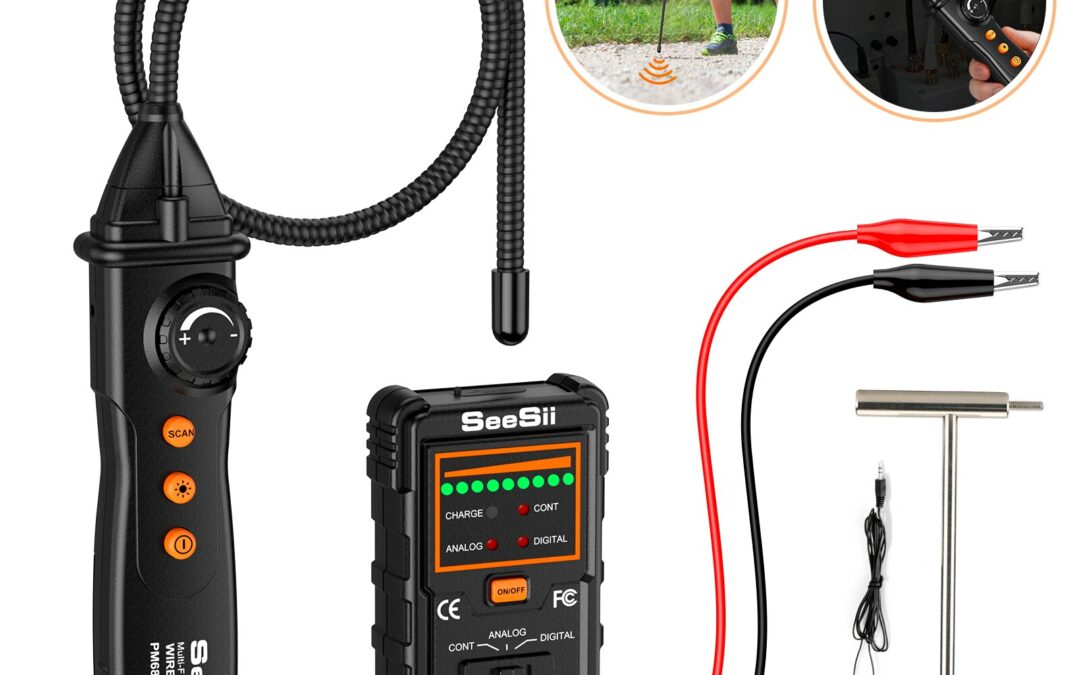 Underground Cable Locator Seesii Wire Tracer Detector with Earphone Test Network Cable Tracker  Telephone Line Tester