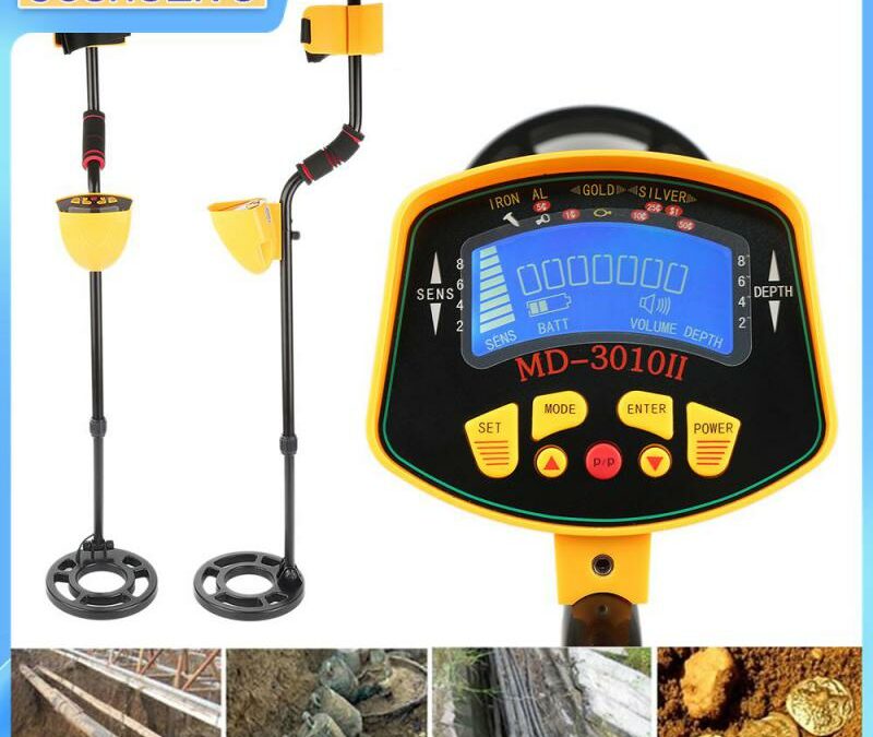 Waterproof Metal Detector Treasure Coin Gold Hunter Search Gold Digger Light LCD Screen With Sound Mode Metal Detector