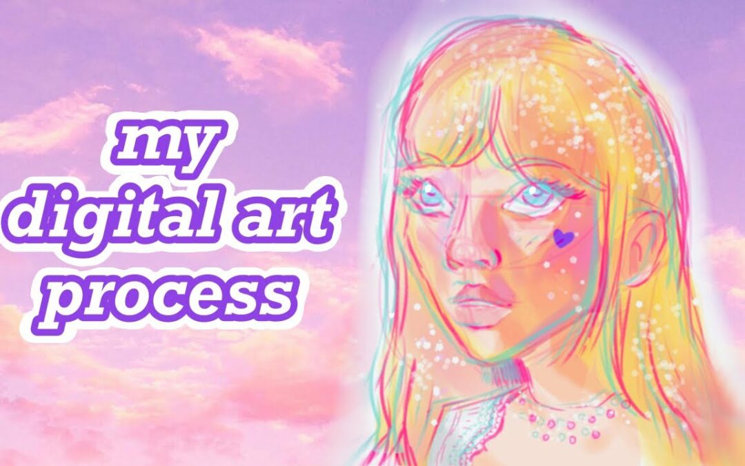 my digital art process 🤍