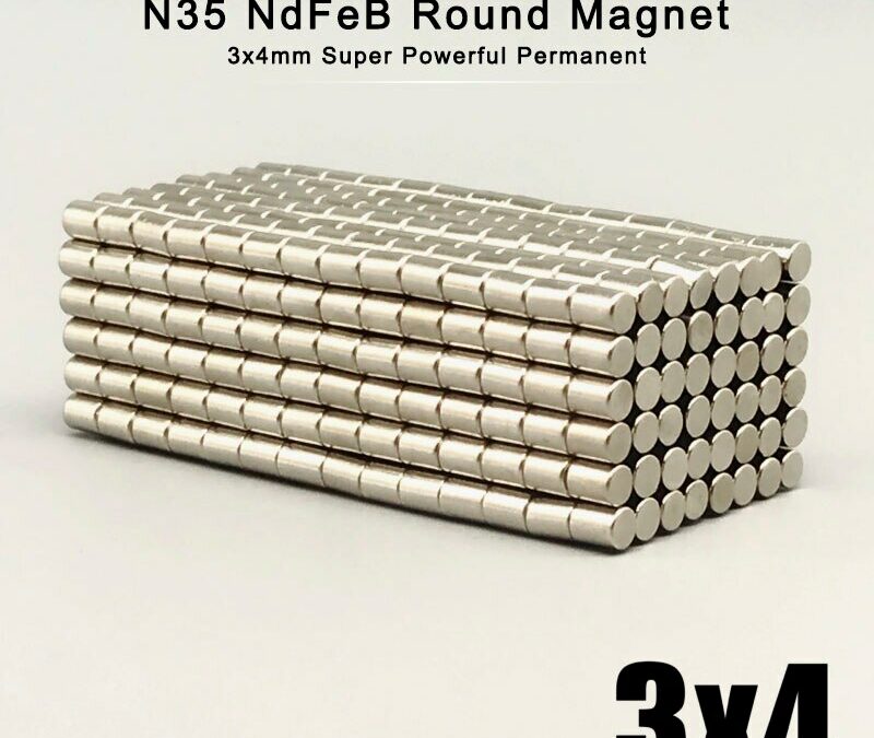 100~5000Pcs N35 3mm*4mm magnets Mini Small Round Magnets Neodymium Magnet 3x4mm Permanent NdFeB Strong Powerful Magnets 3*4 mm