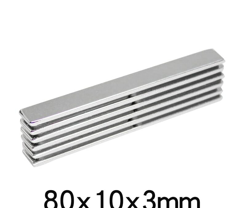 1/2/3pcs 80x10x3mm Strong Quadrate Neodymium Magnet N35 Powerful NdFeB Longer Magnets Block Rare Earth Magnets 80*10*3mm