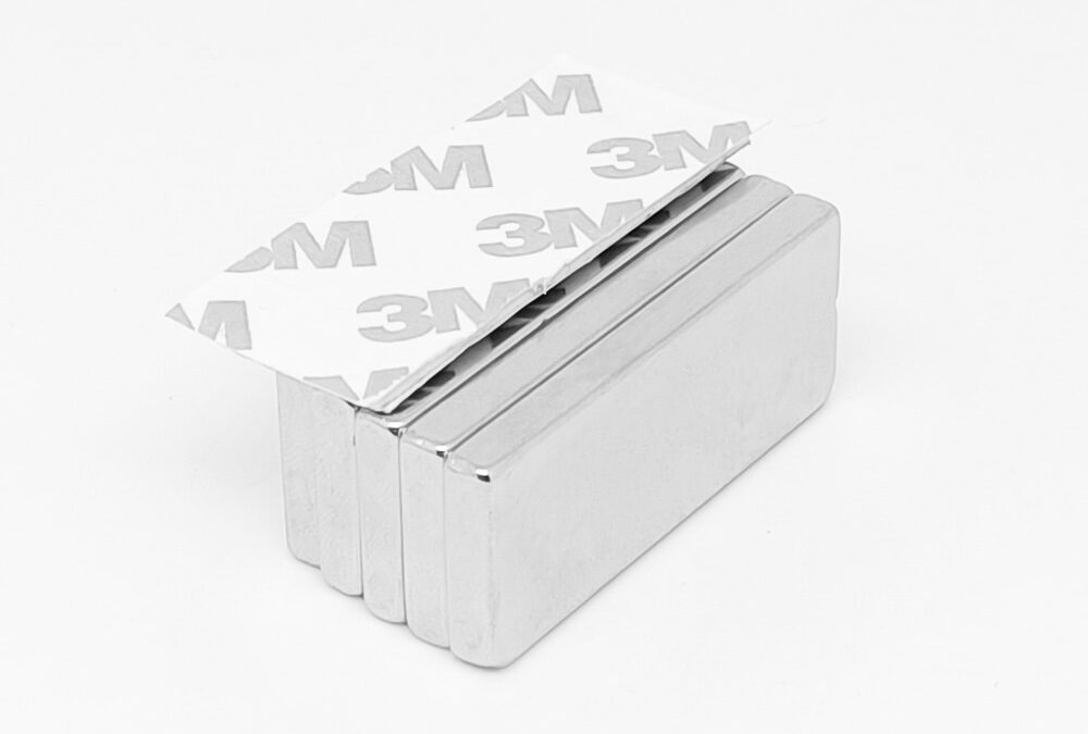 1/2/5/10PCS 50x20x5mm Quadrate Strong Powerful Magnet With 3M Self - Adhesive 50*20*5 Block Rectangular Neodymium Magnet 50x20x5
