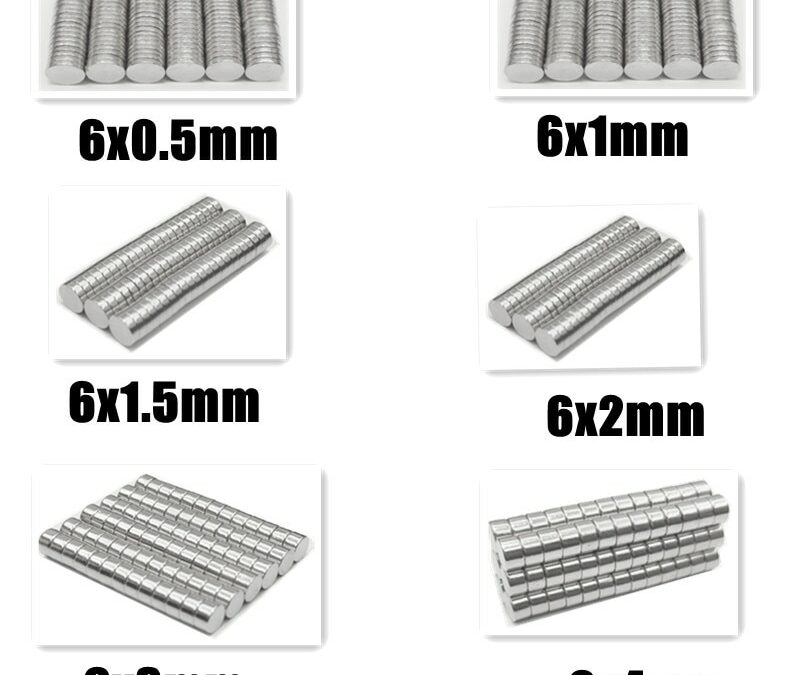 20~50Pcs N35 Round Magnet 6x0.5 6x1 6x2 6x3 6x4 6x1.5 mm Neodymium Magnet Permanent NdFeB Super Strong Powerful Magnets 6mm