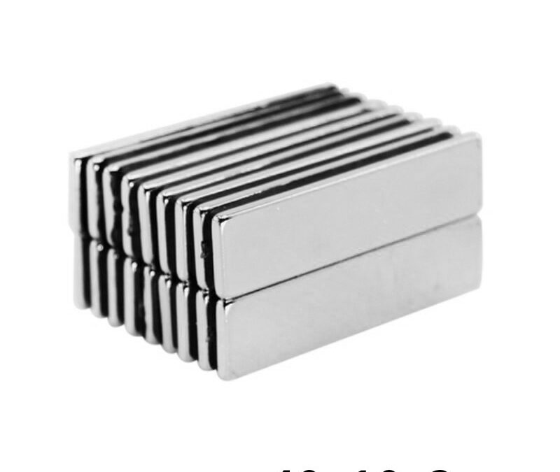 5~100PCS 40x10x2 Super Strong Sheet Rare Earth Magnet Thickness 2mm Block Rectangular Neodymium Magnets N35 40x10x2mm 40*10*2 mm