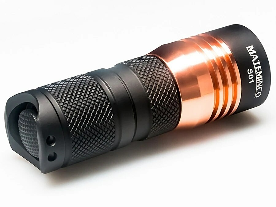 Mateminco S01 4 LEDs Mini Flashlight Max 2200 Lumens Beam distance 80 Meters Tactical Torch 18350 EDC Self Defense Search Light