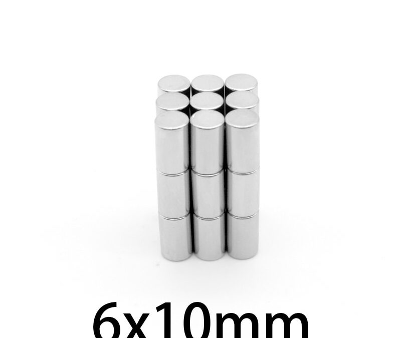 10~200PCS 6x10mm Minor strong Search Magnet Diameter 6mm x 10mm Bulk Small Round Magnet 6*10mm Thinck Disc Neodymium Magnet 6*10