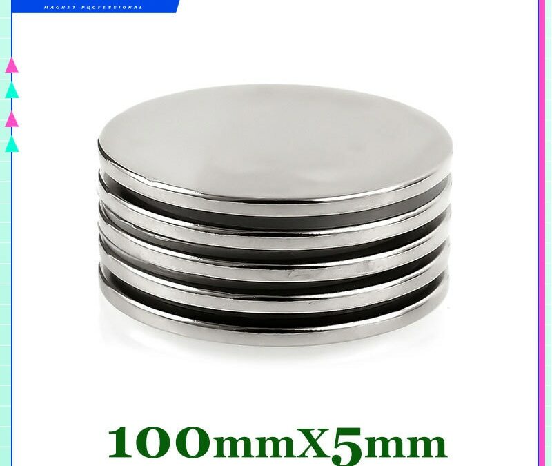 1PC 100x10mm Strong Powerful Magnets 100mm x 10mm  Round Search Magnet Permanent Neodymium Magnet Disc