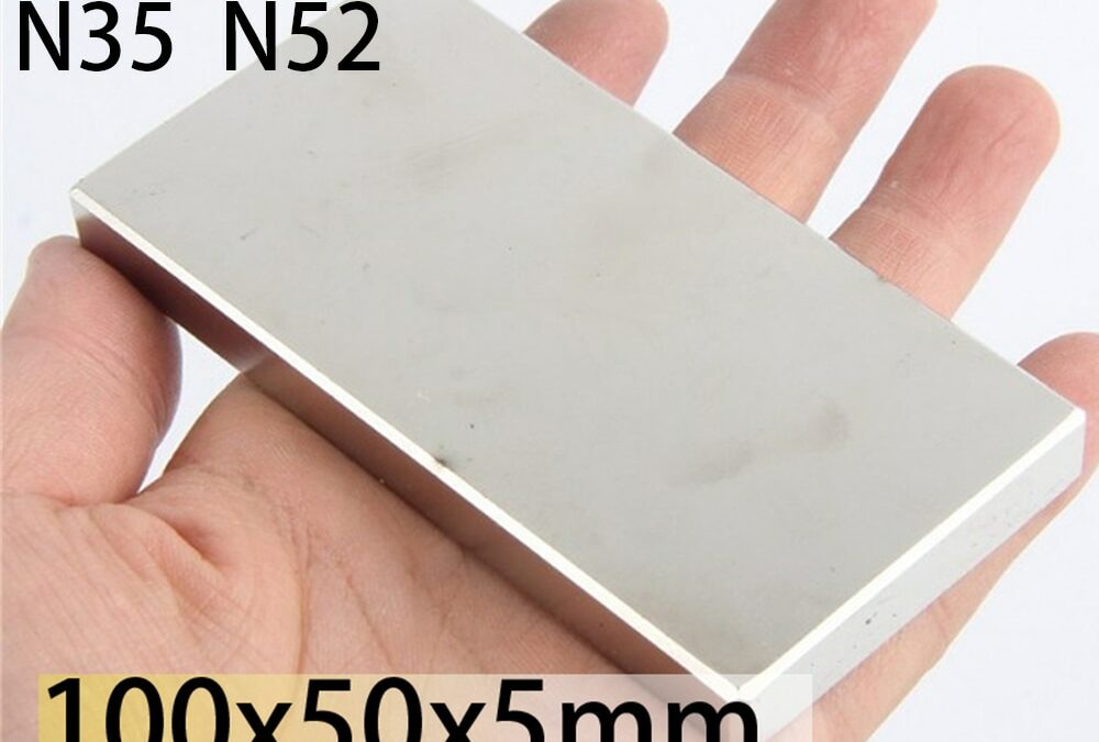 N35 N52 100x50x5 100x50x10 100x50x20 Rectangle  Square Neodymium Bar Block Strong Magnets  Magnets Search Magnetic Bar Ndfeb
