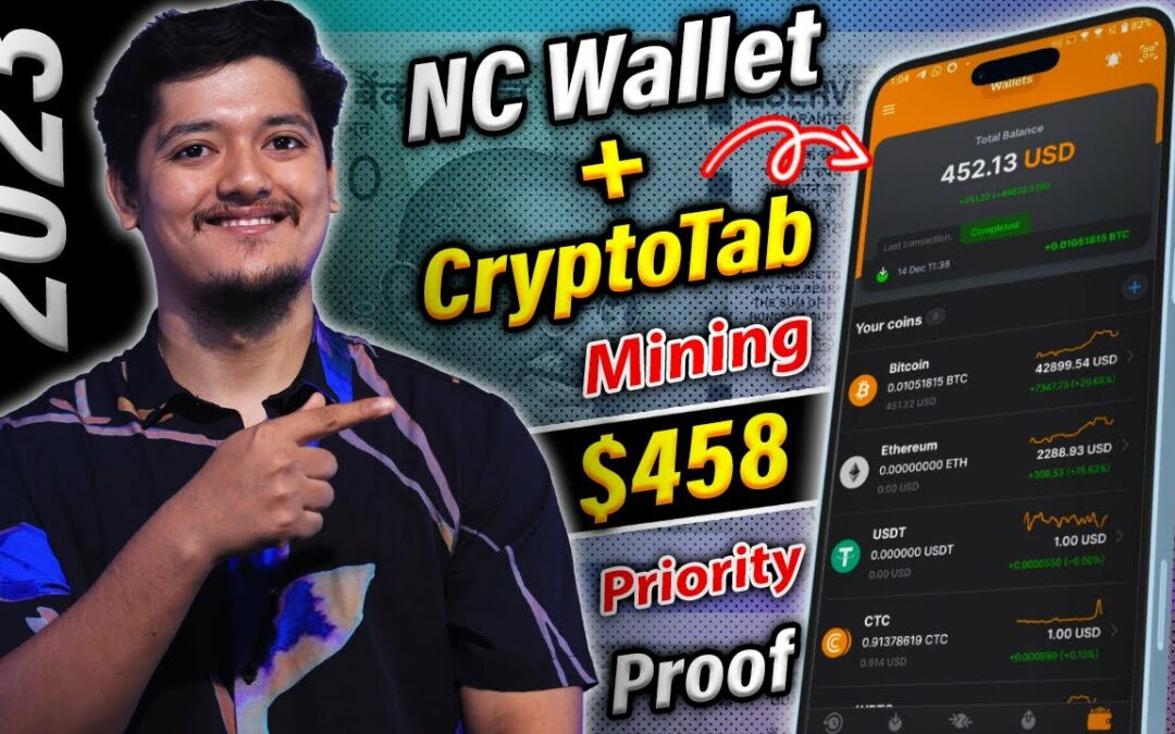 $450 Mining BTC 🔥 - NC Wallet Withdraw By Cryptotab 😍 | Free Crypto Earning Without Investment 2023