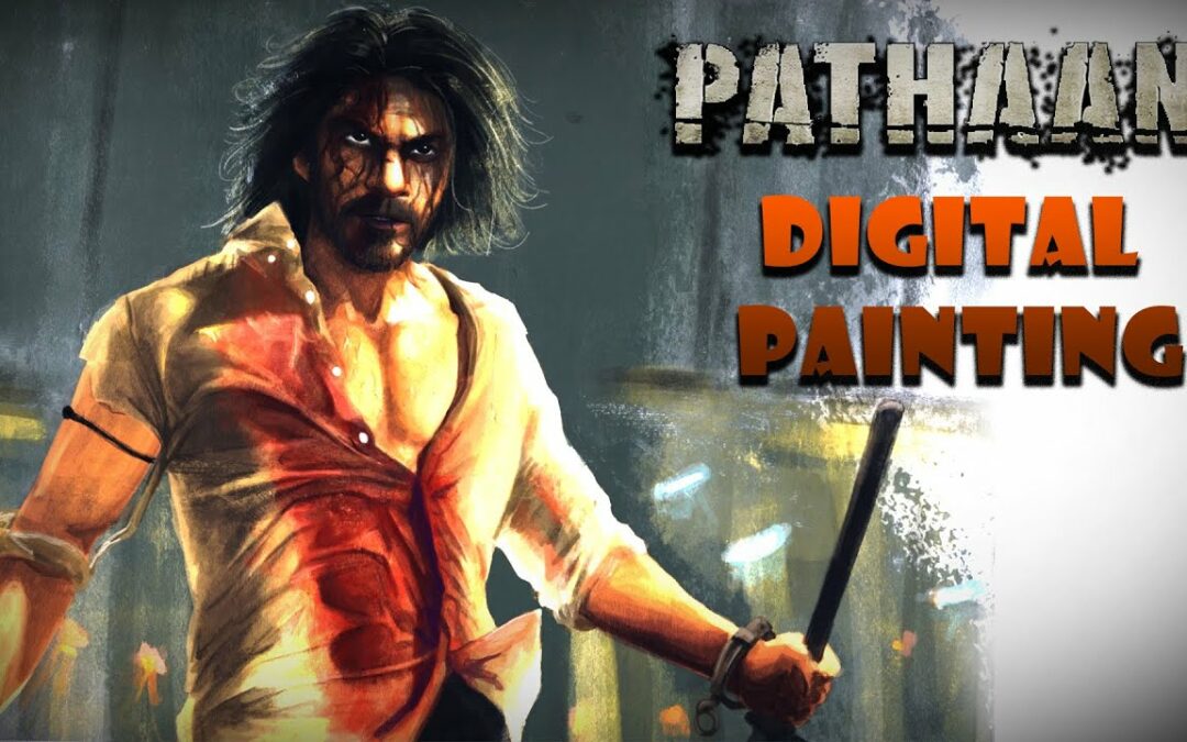 PATHAN SRK Digital Painting.... #speedart #srk #digitalart #procreate #ipad #phathan #srkfan #viral