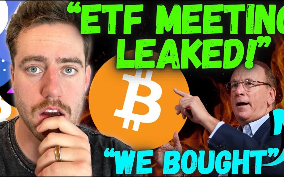 SAYLOR PERSONALLY BUYING $200 MILLION OF BITCOIN NOW! BLACKROCK BUYING BTC TOO! *FINAL ETF MEETING*