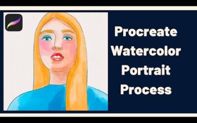 PROCREATE Watercolor Art Process DIGITAL Art on iPad